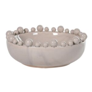 Ceramic Bobble Edged Bowl - Cream