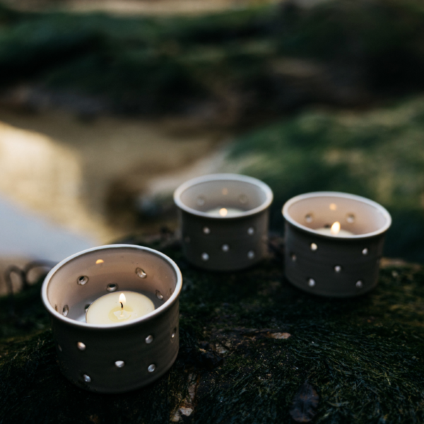 ST EVAL SEA MOSS & DRIFTWOOD TEA LIGHTS - Image 2