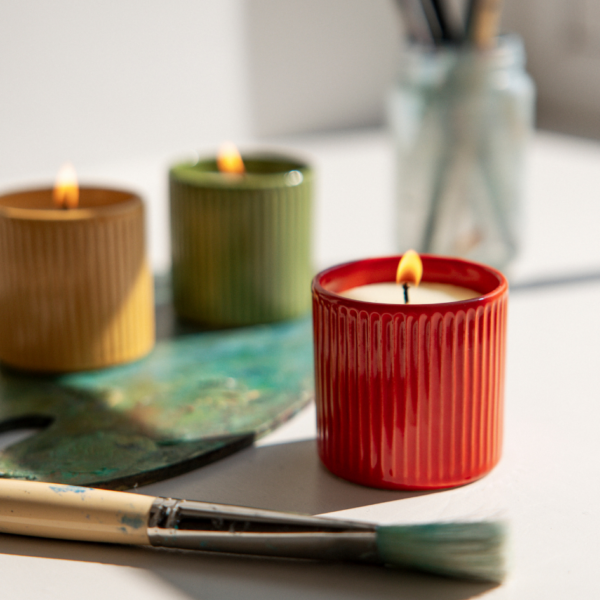 ST EVAL VINTAGE ROSE CANDLE - Image 2