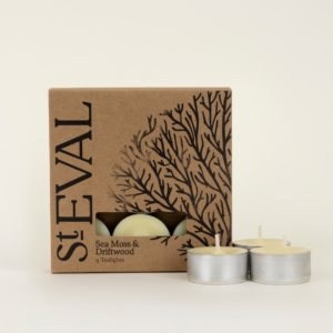 ST EVAL SEA MOSS & DRIFTWOOD TEA LIGHTS