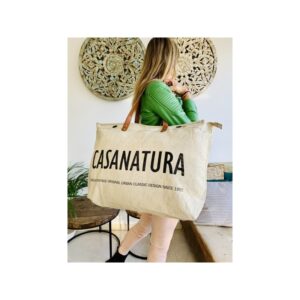 LARGE CASA NATURA CANVAS BAG