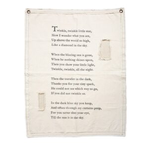 TWINKLE TWINKLE LITTLE STAR FABRIC WALL HANGING