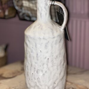 OFF WHITE VASE WITH HANDLE