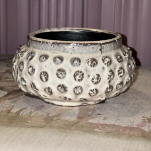 WHITE SPOTTED BOWL
