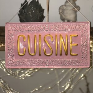 PINK CUISINE WALL SIGN