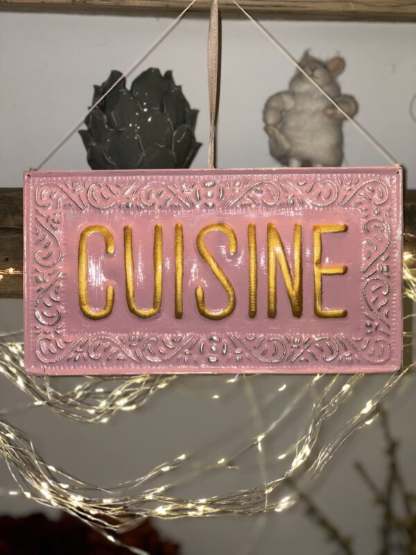 PINK CUISINE WALL SIGN