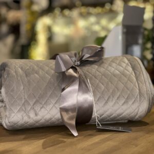 SILVER/GREY THROW BLANKET