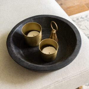 METAL BEAD CANDLE VOTIVES (SET OF 2)