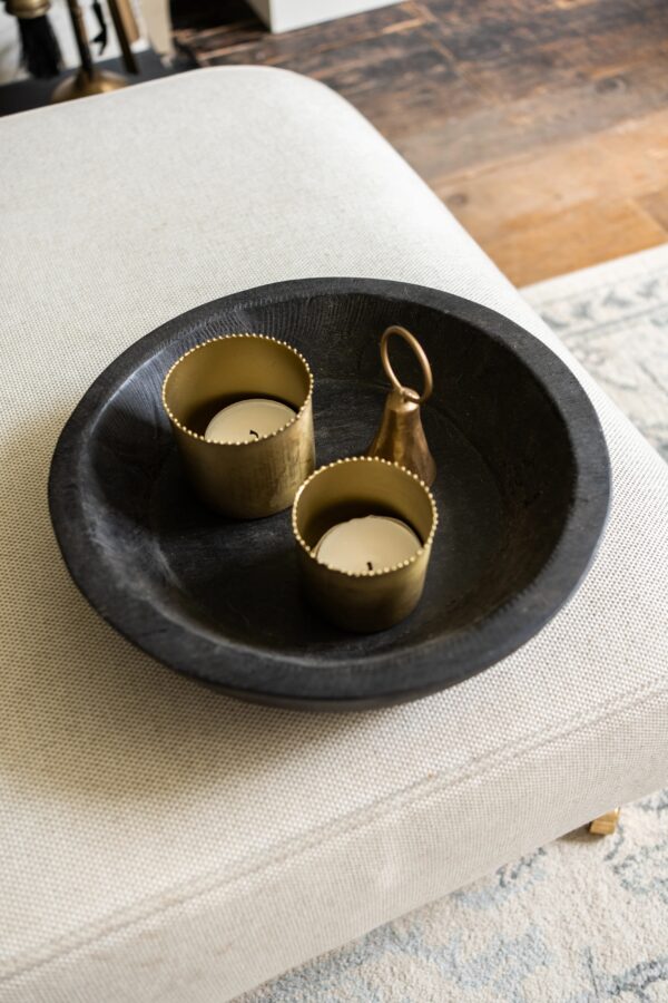 METAL BEAD CANDLE VOTIVES (SET OF 2)