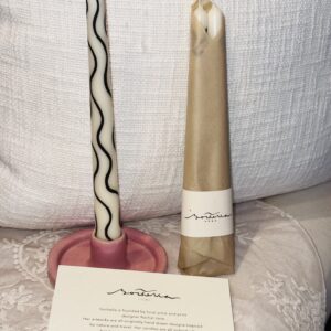 SOCHELLA HAND PAINTED DINNER CANDLES (SET OF 2)