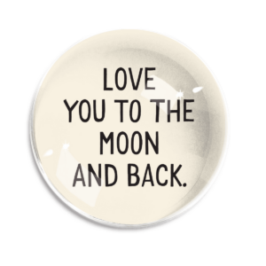 LOVE YOU TO THE MOON CRYSTAL DOME PAPERWEIGHT