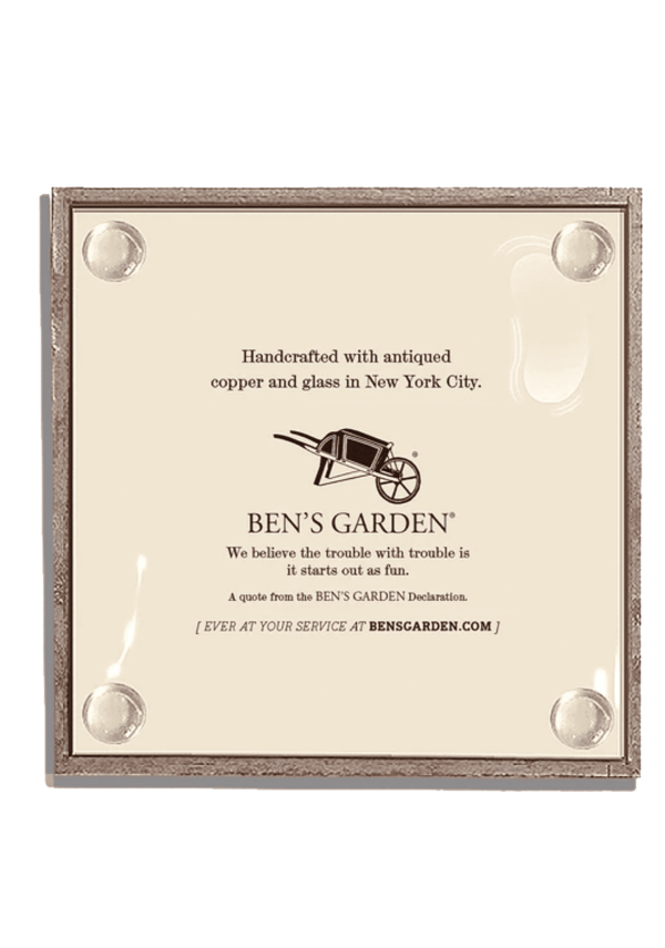 MAY YOUR HOME COPPER & GLASS COASTERS (SET OF 4) - Image 3