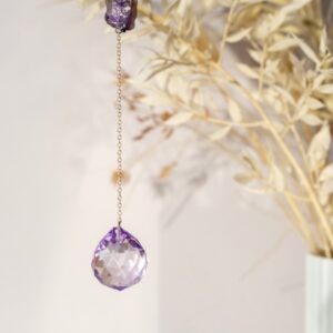 RAW AMETHYST CRYSTAL WINDOW SUNCATCHER