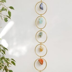 XXL RAW CRYSTAL HANDMADE 7 CHAKRA WALL HANGING
