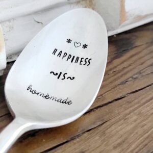 HAPPINESS IS HOMEMADE - VINTAGE STAMPED SPOON