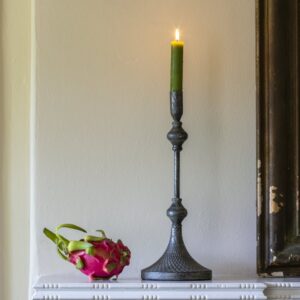 ZEHRA ANTIQUE CANDLESTICK - BLACK