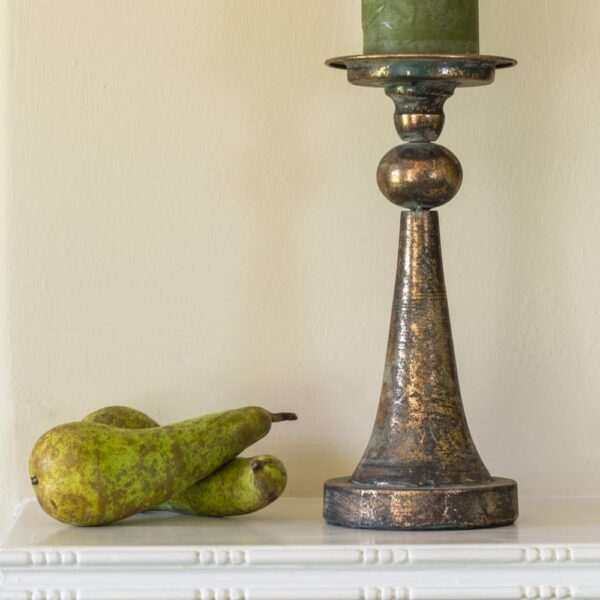 HELA ANTIQUE CANDLE HOLDER - GOLD - Image 3