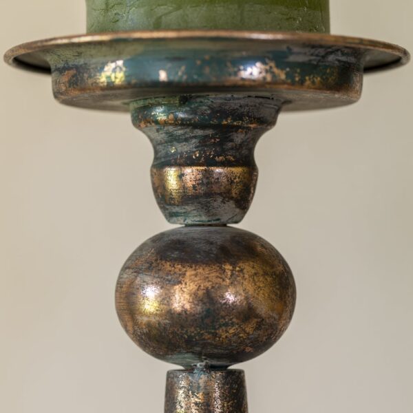 HELA ANTIQUE CANDLE HOLDER - GOLD - Image 2