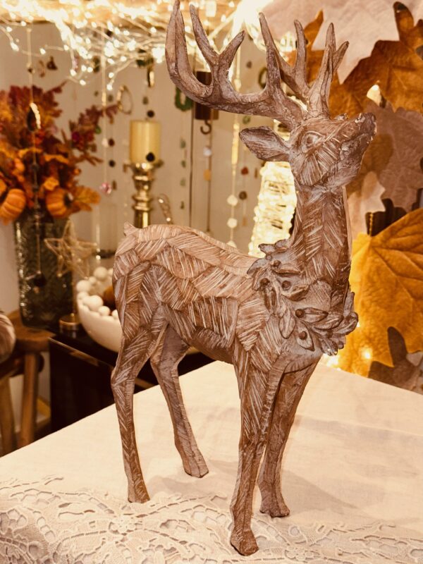 STANDING WOODEN REINDEER - Image 2